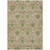 8' X 10' Olive Green And Fern Green Medallion Washable Indoor Outdoor Area Rug