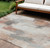 8' X 10' Rust And Ivory Abstract Washable Indoor Outdoor Area Rug
