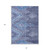 8' X 10' Navy Blue Charcoal And Gray Southwestern Washable Indoor Outdoor Area Rug