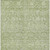 9' X 12' Artichoke Green And Ivory Floral Washable Indoor Outdoor Area Rug Transitional Style - Artichoke Green, Ivory Color