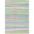 8' X 10' Mint Green Pink And Blue Striped Washable Indoor Outdoor Area Rug