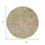 8' Gold And Beige Round Abstract Washable Indoor Outdoor Area Rug
