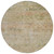 8' Gold And Beige Round Abstract Washable Indoor Outdoor Area Rug