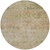 8' Gold And Beige Round Abstract Washable Indoor Outdoor Area Rug - Gold, Beige