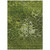 9' X 12' Olive Green And Sage Abstract Washable Indoor Outdoor Area Rug
