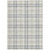 8' X 10' Silver And Gray Plaid Washable Indoor Outdoor Area Rug