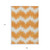 9' X 12' Orange And Ivory Chevron Washable Indoor Outdoor Area Rug