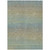 9' X 12' Blue Striped Washable Indoor Outdoor Area Rug