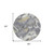 8' Gray Silver And Charcoal Round Abstract Washable Indoor Outdoor Area Rug Transitional Style - Gray, Silver, Charcoal Color