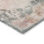 9' X 12' Pink Charcoal And Copper Abstract Washable Indoor Outdoor Area Rug