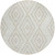 8' Ivory And Beige Round Geometric Washable Indoor Outdoor Area Rug - 608219207670