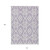 10' X 14' Lavender And Ivory Trellis Washable Indoor Outdoor Area Rug
