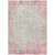 9' X 12' Pink And Ivory Abstract Washable Indoor Outdoor Area Rug Transitional Style - Pink, Ivory Color