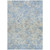 9' X 12' Sky Blue And Denim Blue Geometric Washable Indoor Outdoor Area Rug - Sky Blue, Denim Blue