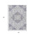 10' X 14' Lavender And Ivory Medallion Washable Indoor Outdoor Area Rug