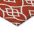 9' X 12' Red And Ivory Trellis Washable Indoor Outdoor Area Rug