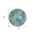 8' Teal Blue Aqua And Gray Round Abstract Washable Indoor Outdoor Area Rug