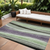 10' X 14' Purple And Green Abstract Washable Indoor Outdoor Area Rug