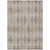 9' X 12' Beige Taupe and Brown Geometric Washable Non Skid Indoor Outdoor Area Rug