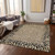 8' X 10' Gold Animal Print Washable Indoor Outdoor Area Rug