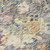 8' Gold Blue And Brown Round Floral Washable Indoor Outdoor Area Rug