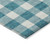8' X 10' Teal Blue And Gray Plaid Washable Indoor Outdoor Area Rug