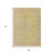 9' X 12' Wheat And Gold Medallion Washable Indoor Outdoor Area Rug