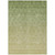 10' X 14' Artichoke Green And Beige Geometric Washable Indoor Outdoor Area Rug