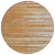 8' Brown Copper And Ivory Round Striped Washable Indoor Outdoor Area Rug