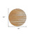 8' Brown Copper And Ivory Round Striped Washable Indoor Outdoor Area Rug