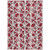 10' X 14' Burgundy And Ivory Abstract Washable Indoor Outdoor Area Rug - Burgundy, Ivory