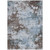 8' X 10' Sky Blue And Brown Abstract Washable Indoor Outdoor Area Rug