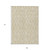 9' X 12' Beige Taupe And Tan Geometric Washable Indoor Outdoor Area Rug