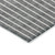 10' X 14' Gray And Ivory Striped Washable Indoor Outdoor Area Rug