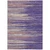 9' X 12' Purple Copper And Ivory Striped Washable Indoor Outdoor Area Rug