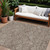 10' X 14' Brown And Beige Floral Washable Indoor Outdoor Area Rug - 608219127565