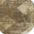 8' Brown And Beige Round Geometric Washable Indoor Outdoor Area Rug Transitional Style - Brown, Beige Color