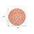 8' Coral Pink And Ivory Round Tribal Washable Indoor Outdoor Area Rug