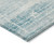 9' X 12' Teal Blue Aqua And Ivory Abstract Washable Indoor Outdoor Area Rug