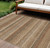 10' X 14' Taupe And Brown Striped Washable Indoor Outdoor Area Rug