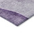 9' X 12' Purple Eggplant And Gray Abstract Washable Indoor Outdoor Area Rug