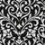 10' X 14' Black And Ivory Floral Washable Indoor Outdoor Area Rug