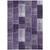 9' X 12' Purple Eggplant And Lavender Patchwork Washable Indoor Outdoor Area Rug