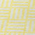 8' Yellow And Ivory Round Geometric Washable Indoor Outdoor Area Rug