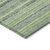 8' X 10' Artichoke Green And Olive Green Striped Washable Indoor Outdoor Area Rug