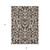 8' X 10' Chocolate And Ivory Floral Washable Indoor Outdoor Area Rug
