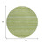 8' Fern Green And Sage Round Striped Washable Indoor Outdoor Area Rug