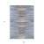 9' X 12' Sky Blue And Denim Blue Striped Washable Indoor Outdoor Area Rug
