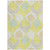8' X 10' Yellow Mint Green And Beige Ogee Washable Indoor Outdoor Area Rug
