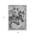 8' X 10' Gray And Silver Horse Washable Indoor Outdoor Area Rug
